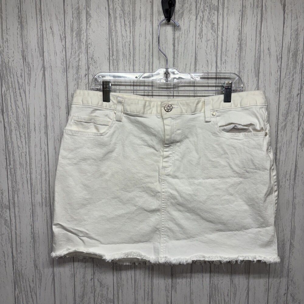 Womens Size 16 Lilly Pulitzer White Denim Skirt